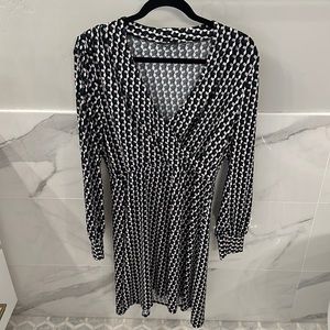 Adrianna Papell dress with geometric design